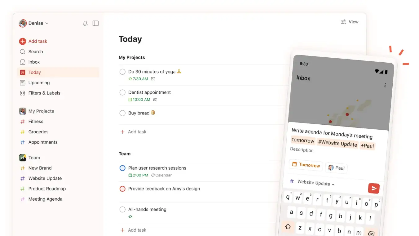 Todoist interface