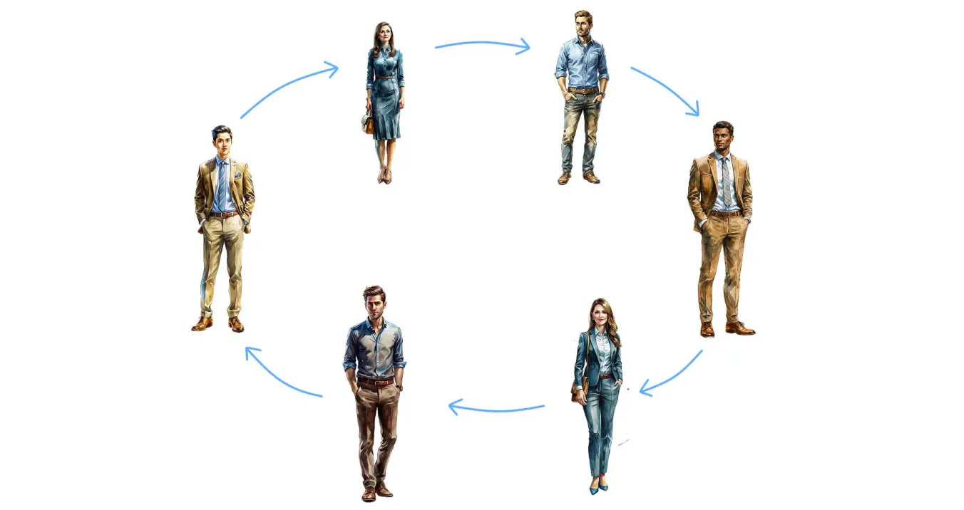 The round-robin principle in brainstorming