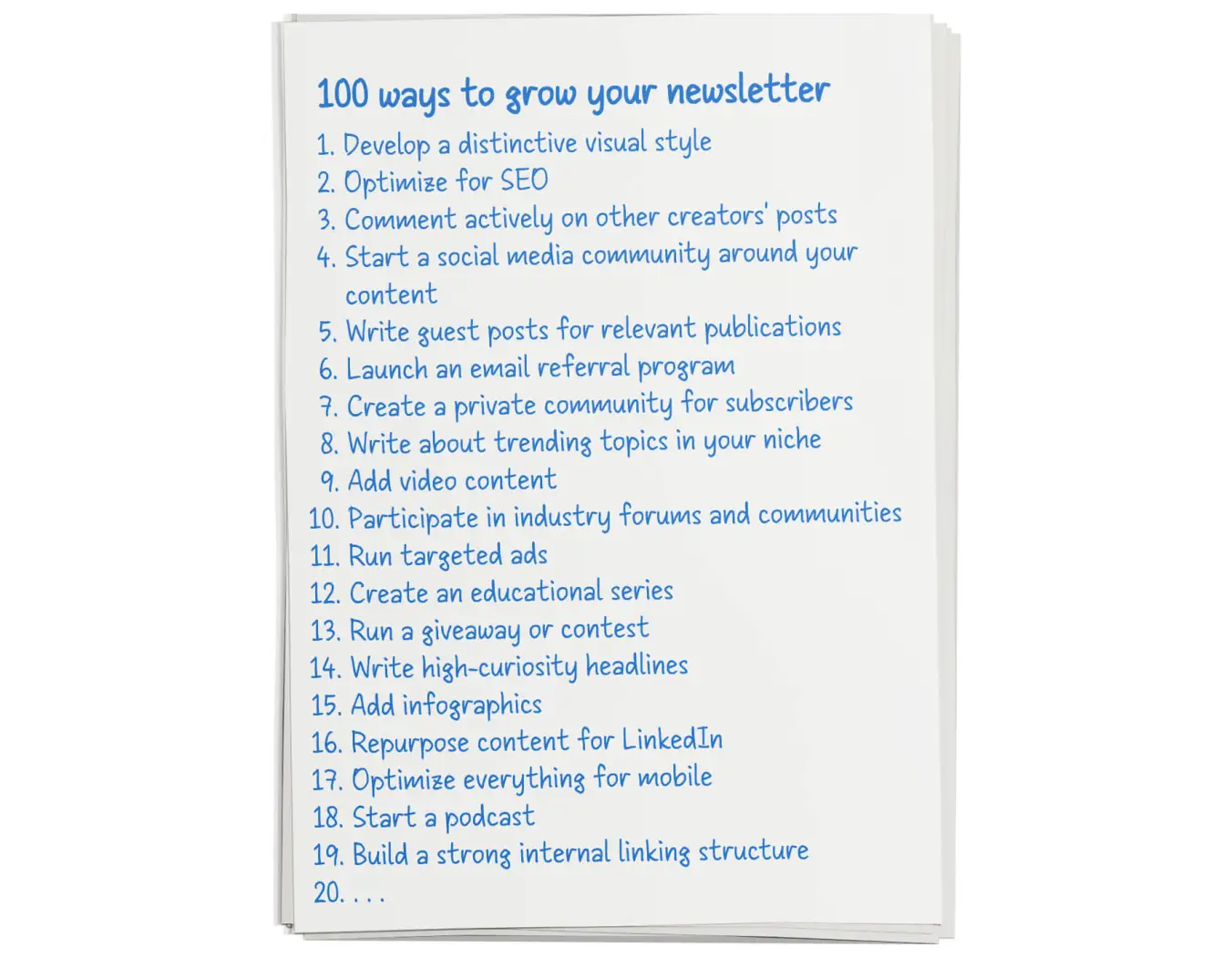 The "100 Ideas" method — a solo brainstorming format