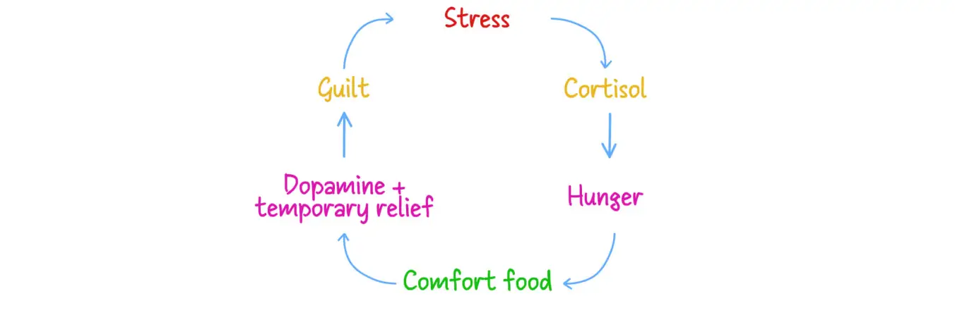 The vicious cycle of stress eating